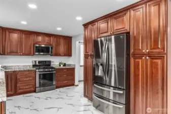 Interior, Main floor kitchen