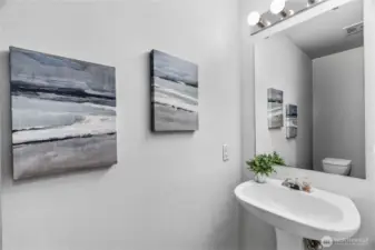 Interior, Main floor half bath