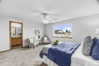 Interior, Second floor Primary Bedroom 2 with en-suite