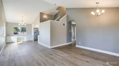 Functional floor plan that's perfect for everyday living and entertaining. Updated lighting, neutral colored LVP flooring throughout the main level and solid core doors throughout.