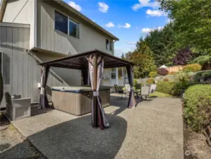 Enjoy entertaining on the large back yard patio, perfect for summer BBQ's.