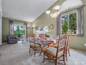 Another view of the living / Dining room that is just steps away from the kitchen.