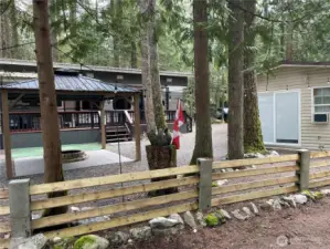 Note the structure over the fire pit!