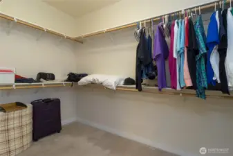 Primary walk-in closet
