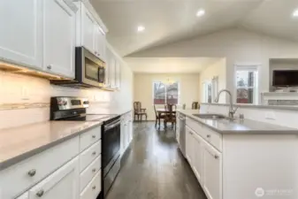 Dining area off of the Kitchen & patio access