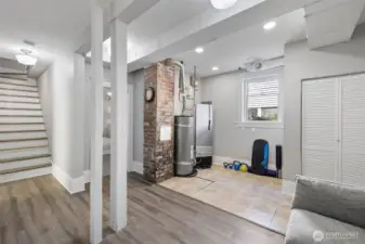 Spacious rec room