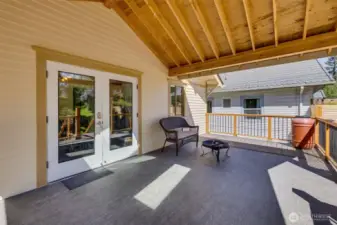 Brand new siding/paint around French doors