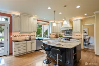 Large Honed Granite island!
