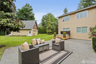 Large back patio, perfect for entertaining!