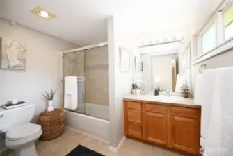 Primary full bath.