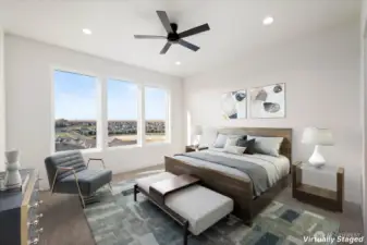 Primary retreat with gorgeous views!