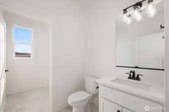 Half bath and laundry