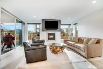 Whole house is wired for surround sound.