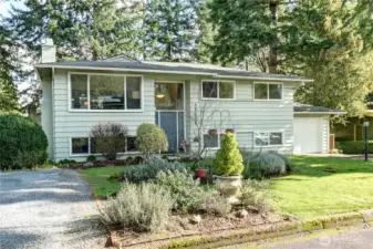 Attached garage on  South side of home. 2nd driveway & off street parking for tenants, guests or RV on North side of home. Upper level is accessed through front door.  Lower level is accessed through 1 of 2 sliding glass door entrances in rear.