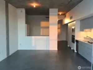 View from sliding door