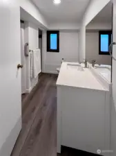 downstairs apartment bathroom