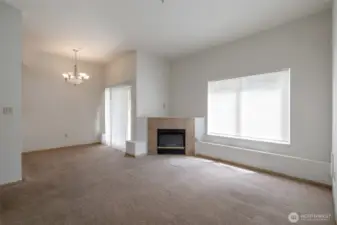 This home is freshly painted with vaulted ceilings! You'll love the bright, airy space.