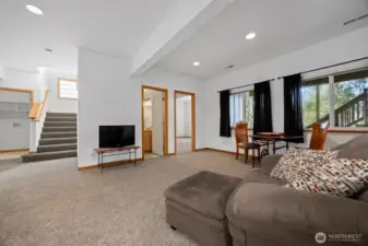 large family room lower level