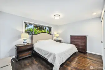 Refreshed hardwood flooring throughout upper floor including primary suite.
