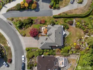 Aerial View of the Beautifully Landscaped Property