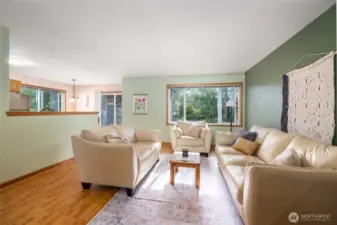 Fully furnished upper unit with open layout and great light.