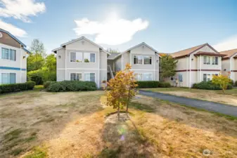 Building 629 sits back from the road, providing privacy.