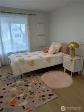 One of the two new bedrooms on the entry level