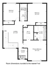 Upstairs floorplan