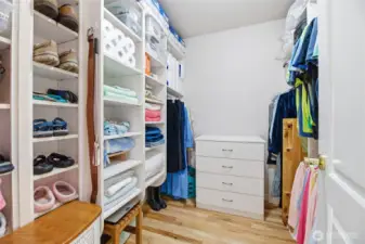 Primary walk in closet