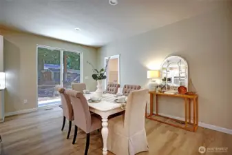 Staged Dining Area