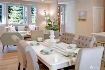 Staged Dining Area
