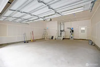 Oversized and Deep 2 Car Attached Garage