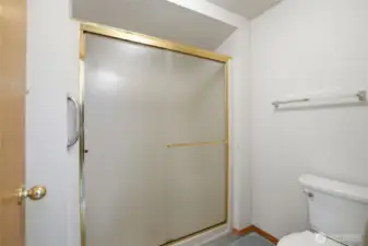 Primary bedroom ensuite with shower