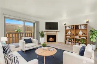 Living Room has been Virtually Staged