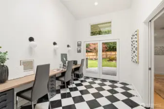 Flexible space ideal for home office or creative use