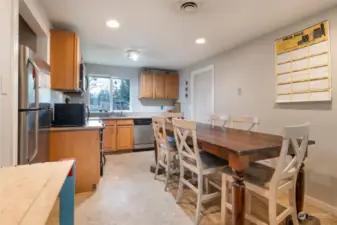 Granite countertops in the kitchen