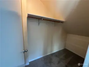 Primary walk in closet