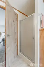 Primary bath with walk-in shower