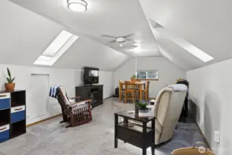 The generous upstairs space, perfect for MIL or?