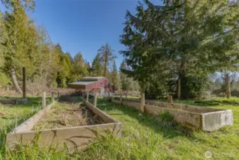 Raised beds waiting for fresh compost and your ideas!