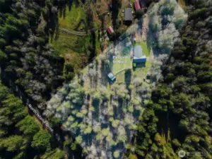 Property boundaries highlighted. 6.9 acres in total (Please refer to parcel map for true boundaries)