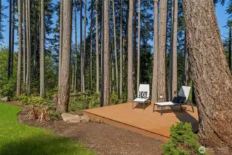 Perfect deck for forest bathing