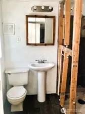 Bathroom in separate living area
