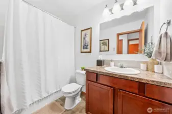 Hallway bathroom