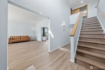 Updated flooring throughout the main floor.