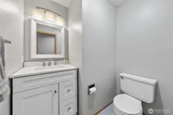 Powder room on the main floor.