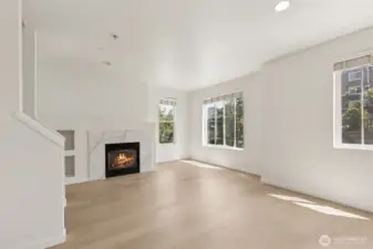 Another angle of the living area reveals its generous layout, stylish finishes, and warm ambiance—ideal for both quiet evenings and lively gatherings.