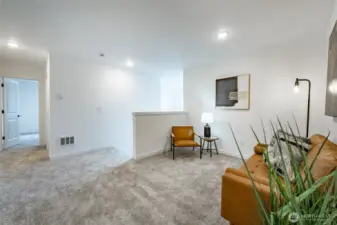 Photos shown are of a similar floor plan previously built in a different neighborhood (The Ridge in Blaine). Finishes and features may vary. Some items pictured reflect buyer-selected upgrades which are not included in the base price and may be added at an additional cost.