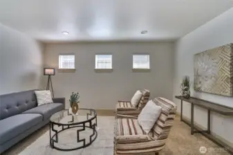 Upstairs bonus/media room