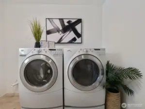 Upstairs laundry room